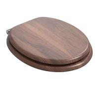 vidaXL Siège de toilette 2 pcs Marron 44 x 38 cm Panneau MDF
