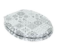 vidaXL Siège de toilette 2 pcs Porcelaine bleue et blanche 44 x 38 cm