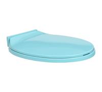 vidaXL Siège de toilette à fermeture en douceur Vert Ovale