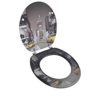 vidaXL Abatant de WC avec Couvercle Siège Lunette de Toilette Salle de Bain