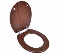 vidaXL Siège WC MDF Étoile de Mer – Couvercle à fermeture en douceur
