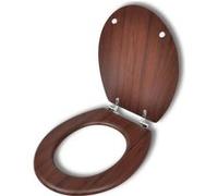 vidaXL Siège WC MDF Étoile de Mer – Couvercle à fermeture en douceur