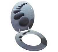 vidaXL Abattant WC en MDF motif pierres