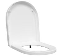 Vidaxl Siège De Toilette Blanc 48 X 36.5 X 4.5 Cm Polypropylène