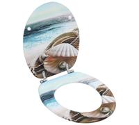 Toiletbril met deksel schelp MDF143925