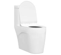 vidaXL Siège de toilette réglable antibactérien Polypropylène Blanc 48,5 x 36 x 5 cm
