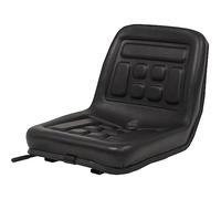 vidaXL Siège de Tracteur Universel Siège de Remplacement Rails Coulissants Avec un Trou de Vidange Réglable Horizontalement sur 150 mm Noir