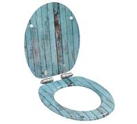 vidaXL Siège WC MDF Couvercle à fermeture en douceur Bois vieux