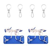 vidaXL Sièges de Balançoire avec Cordes 2 pcs, Aire de Jeux pour Enfants de 3 Ans et Plus, Jeu d'Extérieur Tout-petits 91117