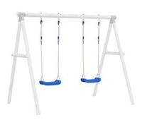 vidaXL Sièges de balançoire avec cordes 2 pcs bleu 37x15 cm PE 92307 Bleu G