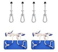 Sièges De Balançoire Avec Pierres D'escalade 2 Pcs Bleu Pe