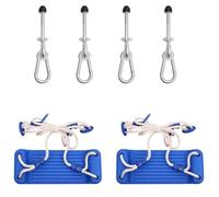 Sièges De Balançoire Avec Pierres D'escalade 2 Pcs Bleu Pe