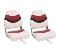 Vidaxl Sièges De Bateau Pliables Lot De 2 À Dossier Haut 44x38x55 Cm