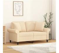vidaXL Sierkussens 2 st 40x40 cm stof crÃmekleurig349473 Crème G