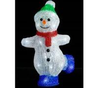 Silhouette de bonhomme de neige de Noël LED Acrylique 30 cm