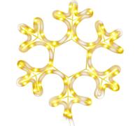 vidaXL Silhouette LED Flocon de neige 48 LED blanc chaud 27x27 cm