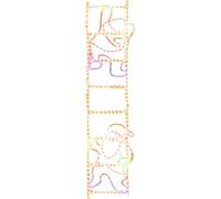 vidaXL Silhouette LED Père Noël sur échelle 552 LED 50x200 cm