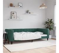 vidaXL Slaapbank 100x200 cm fluweel donkergroen354017 Vert G