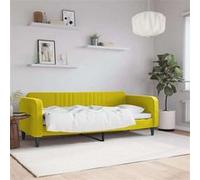vidaXL Lit de repos jaune 80x200 cm velours 354084