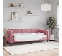 Vidaxl Lit De Repos Sans Matelas Rose 80x200 Cm Velours Rose