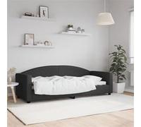 Vidaxl Lit De Repos Sans Matelas Noir 80x200 Cm Tissu Noir