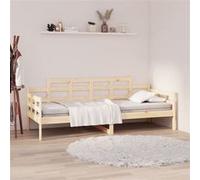 Vidaxl Lit De Jour Bois Massif De Pin 90x200 Cm Marron
