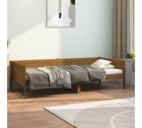 Vidaxl Lit De Jour Marron Miel Bois Massif De Pin 80x200 Cm Marron