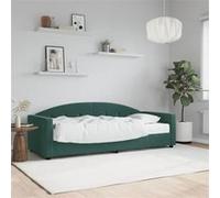 vidaXL Slaapbank met matras 80x200 cm fluweel donkergroen3197272 Vert G