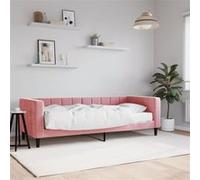 vidaXL Slaapbank met matras 80x200 cm fluweel roze3196663 Rose G