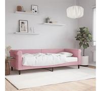 vidaXL Slaapbank met matras 80x200 cm fluweel roze3197743 Rose G