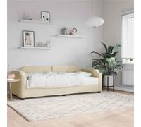 Lit de repos crème 80x200 cm tissu canapé-lit canapé-lit confortable vidaXL