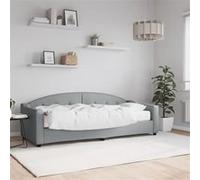 vidaXL Slaapbank met matras 80x200 cm stof lichtgrijs3197507 Gris clair G