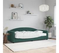 vidaXL Slaapbank met matras 90x200 cm fluweel donkergroen3197279 Vert G