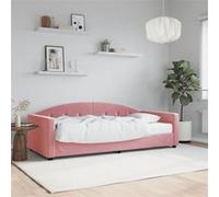 vidaXL Slaapbank met matras 90x200 cm fluweel roze3197280 Rose G