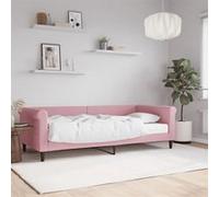 vidaXL Slaapbank met matras 90x200 cm fluweel roze3197750 Rose G