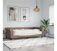 Vidaxl Lit De Jour Avec Matelas Cappuccino 90x200 Cm Similicuir