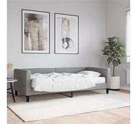 vidaXL Slaapbank met matras 90x200 cm stof lichtgrijs3196560 Gris clair G