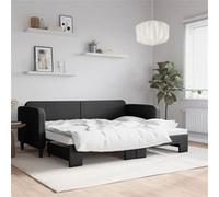 Vidaxl Lit De Jour Avec Gigogne Sans Matelas 80x200 Cm Noir