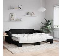 Lit de repos crème 80x200 cm tissu canapé-lit canapé-lit confortable vidaXL