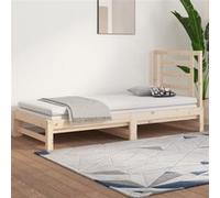 Vidaxl Lit Coulissant Sans Matelas 2x(90x200) Cm Marron