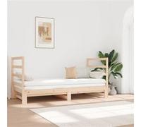 Lit Coulissant 2x(90x190) cm Bois de Pin Massif Lit de Jour Salon vidaXL