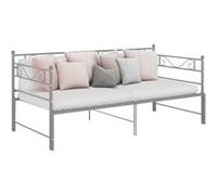 vidaXL Cadre de canapé-lit extensible Gris Métal 90x200 cm, Gris, métal
