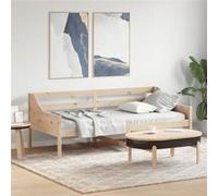 vidaXL Slaapbank zonder matras 100x200 cm massief grenenhout842834 Marron G