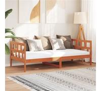 vidaXL Canapé-lit / Lit de jour 844409 Bois cire marron 80x200 cm Moderne