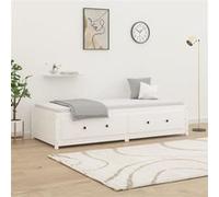 vidaXL Lit de jour Blanc 90x200 cm Bois de pin massif821590