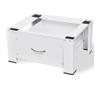 Vidaxl Socle Avec Tiroir Pour Machine À Laver Blanc
