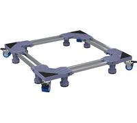 vidaXL Socle de machine à laver Gris 67 x 67 x 12 cm Métal