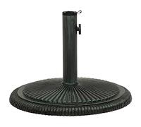 vidaXL Socle de Parasol Base de Parasol Pied Support de Parasol Accessoire de Parasol Terrasse Balcon Extérieur Vert 45x45x30 cm Fonte
