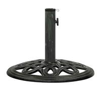 Socle de parasol Vert 40x40x32 cm Fonte