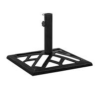 Vidaxl Socle De Parasol Noir 44x44x31 Cm Fonte Noir